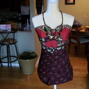Embellished XOXO Halter Top M
